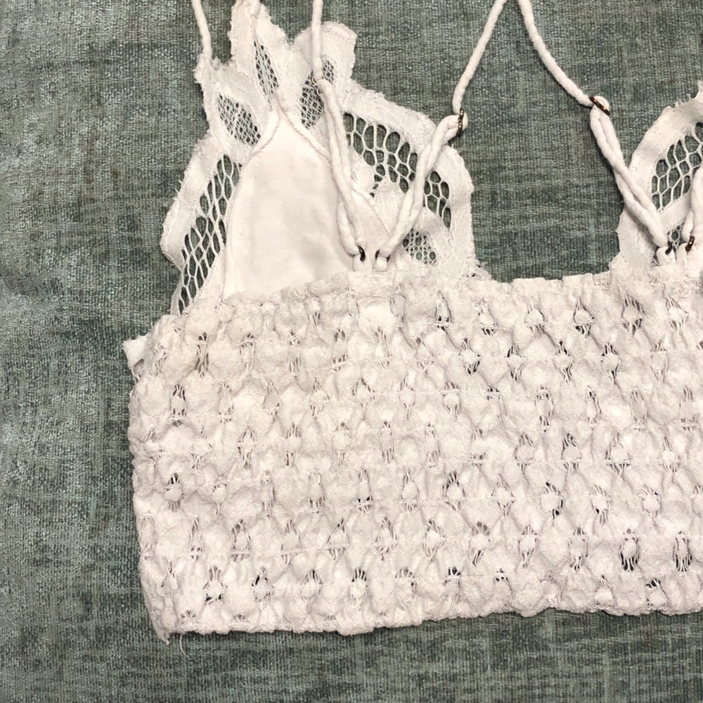 SOLD Free People Adella Lace bralette white XS - Picture 9 of 14